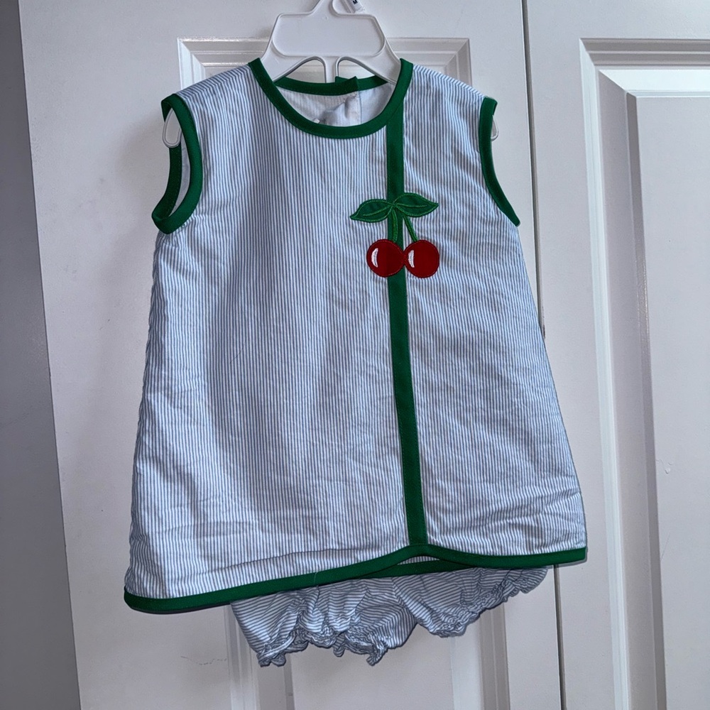 Marco & Lizzy Cherries Diaper Cover Popover Set